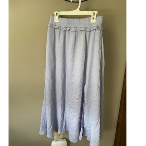 Womens pink lily midi skirt